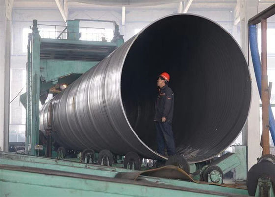 calidad  Spiral Welded Steel SSAW Pipe / Steam And Low Pressure Liquid Pipeline fábrica
