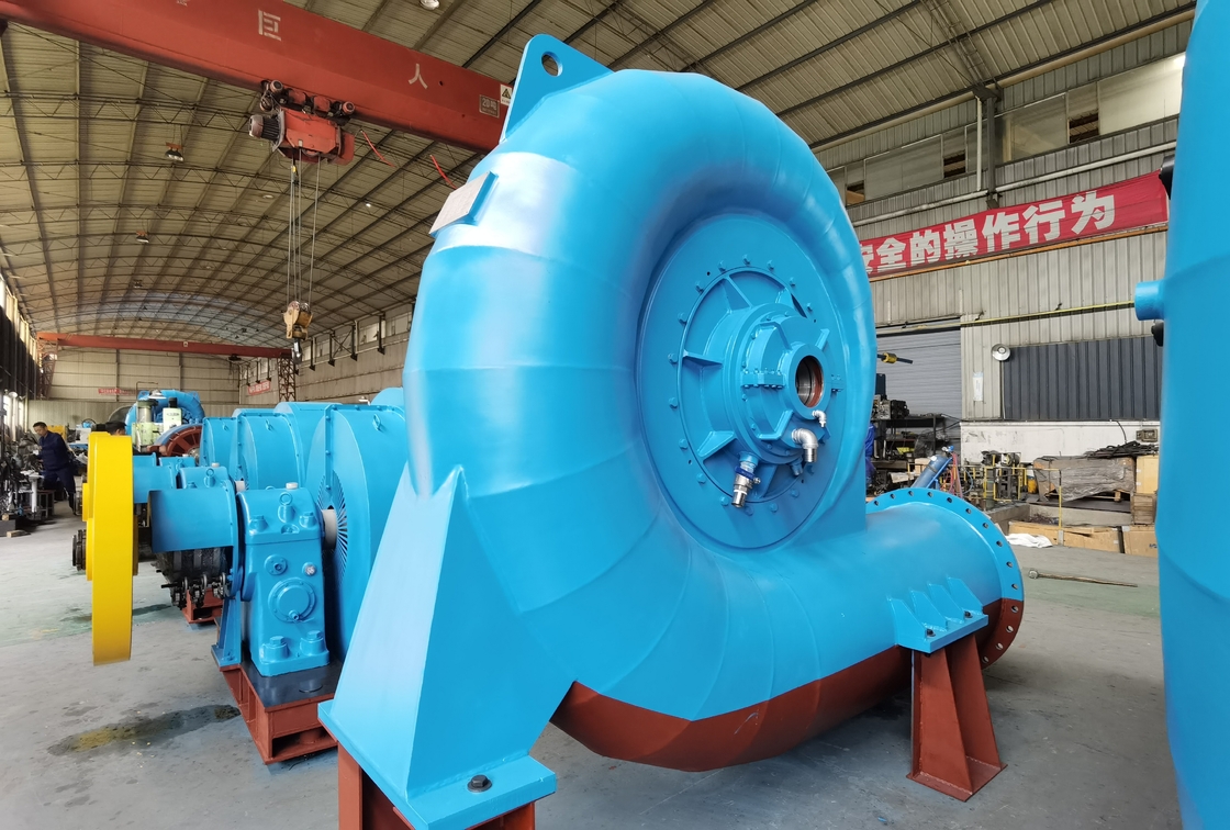 Generador de turbina de agua Francis versátil para instalación vertical u horizontal