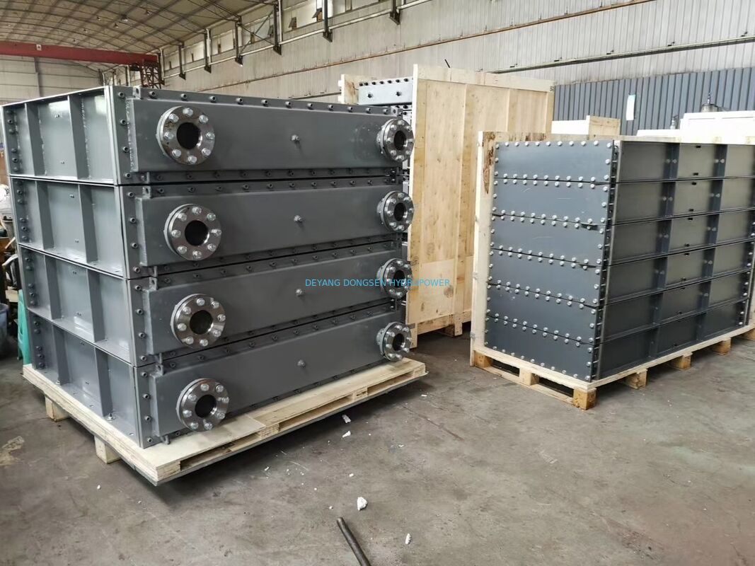 Air Cooled Oil Cooler 100kW Hydro Turbine Lube Oil Cooling System 1000RPM Bearing Coil