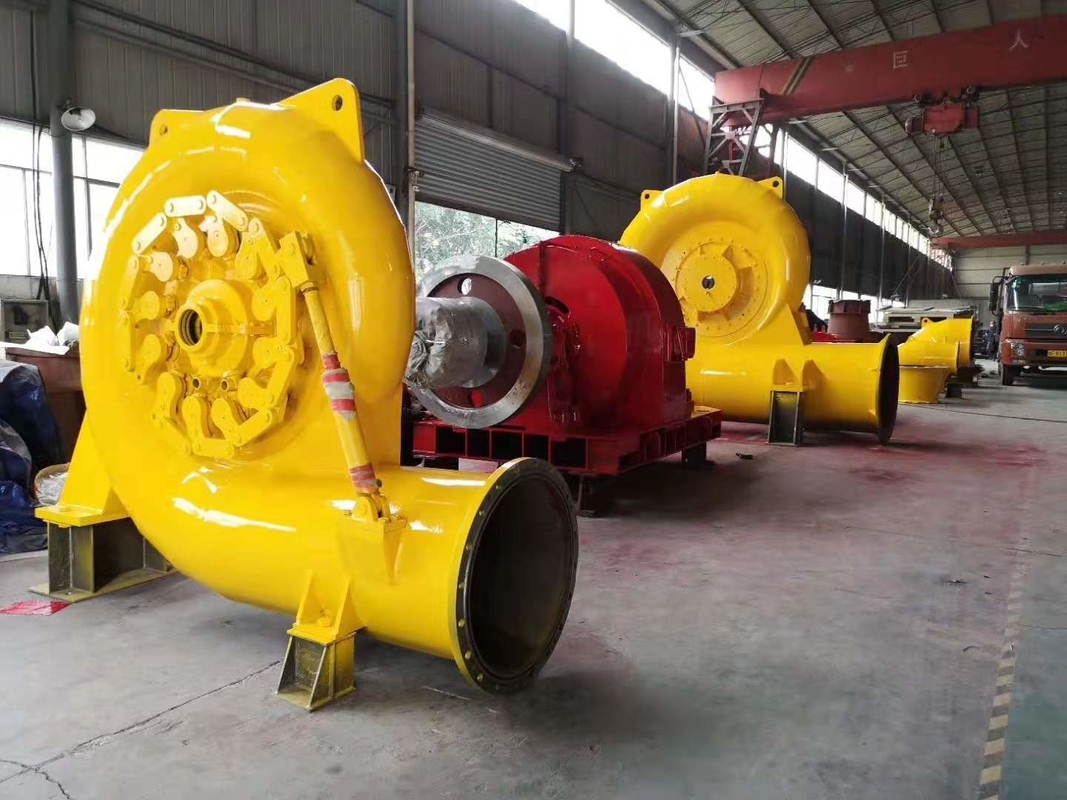 Generador de turbina de agua Francis versátil para instalación vertical u horizontal
