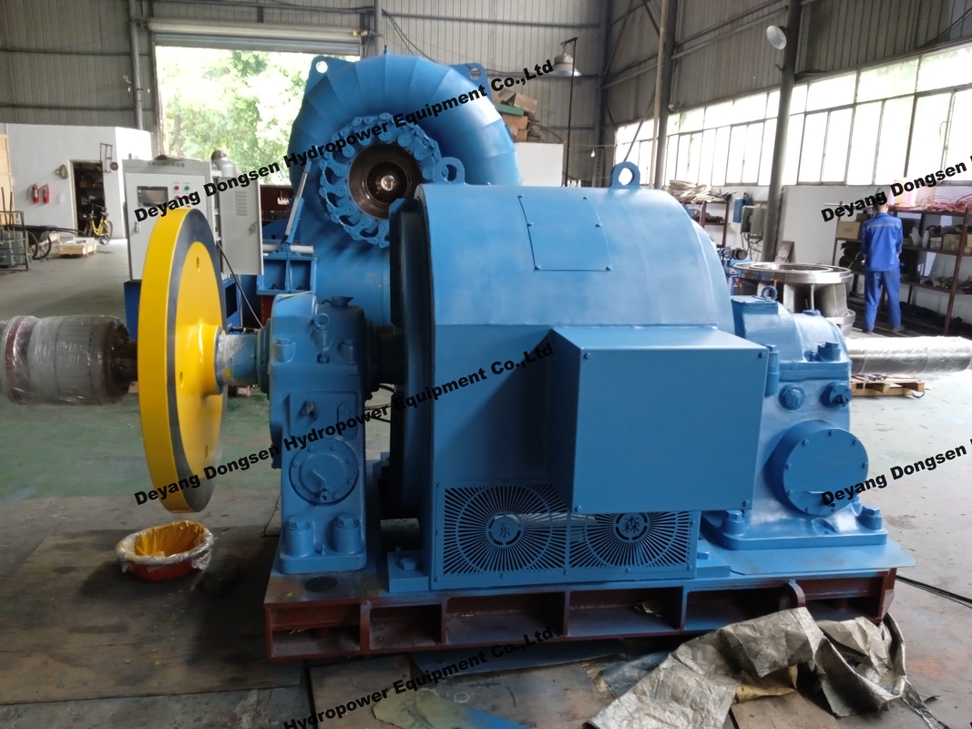 450-1000 RPM Francis Turbina de agua con micro gobernador Vida útil de larga duración 50 años