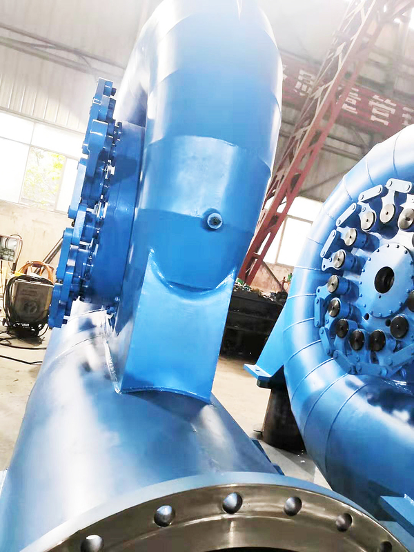 Turbina de agua de alta cabeza de acero y acero inoxidable con 50 años de vida útil