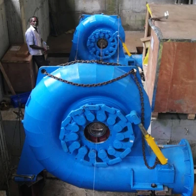 Velocidad nominal de 450-1000 RPM Generador de turbina Francis para rendimiento vertical u horizontal
