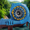 Precisión Francis Generador de turbina de acero inoxidable Material de corriente y frecuencia nominal 50Hz / 60HZ