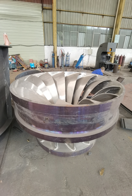 Generador de turbina Francis de acero inoxidable 6.3kV Control automático 300KW-20MW Potencia 20m-300M cabeza