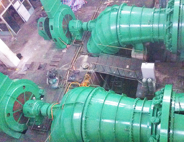 Eficiencia 90-96% Turbina de agua de alta velocidad con 450-1000 rpm Turbina Francis Kaplan Pelton