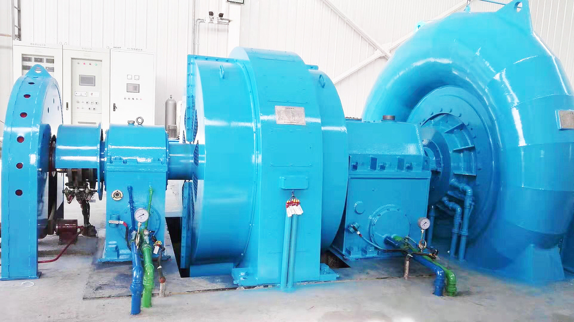 Durabilidad Generador de turbina hidráulica con modelo personalizado 5m-500m Cabeza de agua 50HZ/60HZ Frecuencia