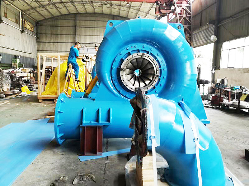 Durabilidad Generador de turbina hidráulica con modelo personalizado 5m-500m Cabeza de agua 50HZ/60HZ Frecuencia