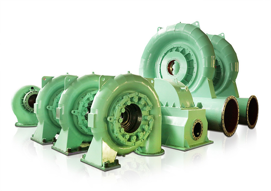 Eficiencia Francis Generador de turbina hidráulica 450-1000RPM 400V-10kV 20m-300M Cabeza de agua