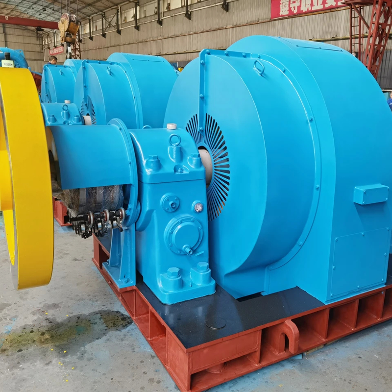 Generador de turbina hidráulica Kaplan de acero inoxidable 100-20MW 0,8-0,9 Factor de potencia Color personalizado