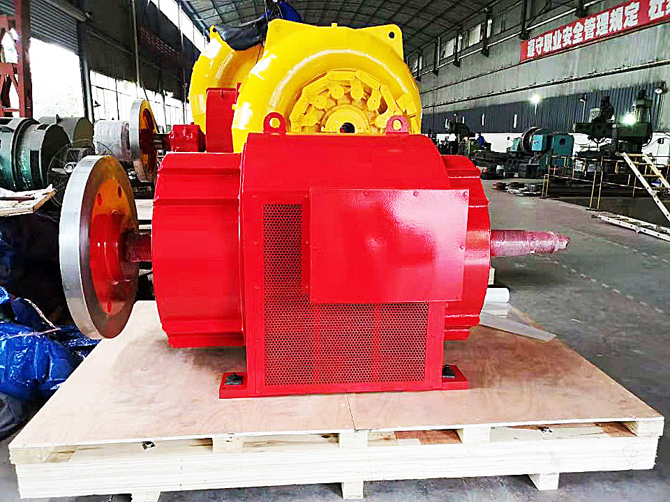 Generador automático de turbina Francis 450-1000RPM Velocidad 20-300M Cabeza de agua 400V-10kV Voltado