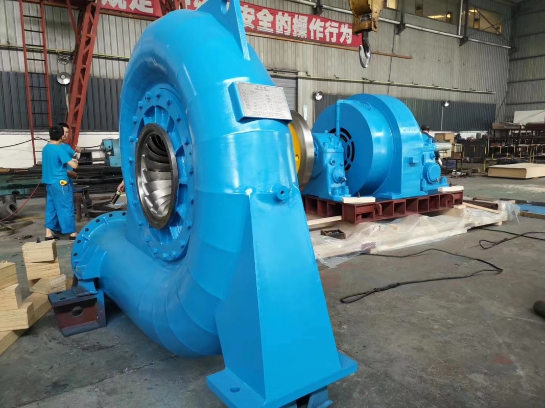 Generador automático de turbina Francis de acero inoxidable 400V 800V 6.3kV 10kV vertical u horizontal