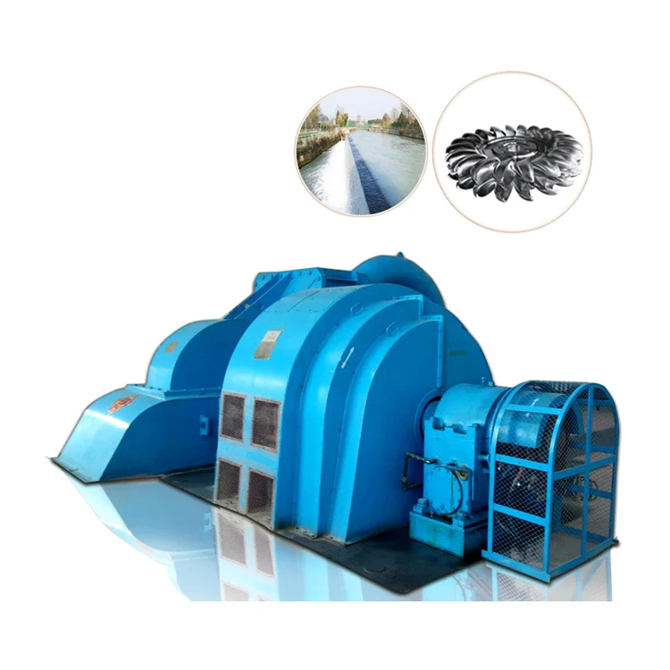 100-1000A Aire/aceite de refrigeración generador de turbina Pelton de acero inoxidable con microgubernador