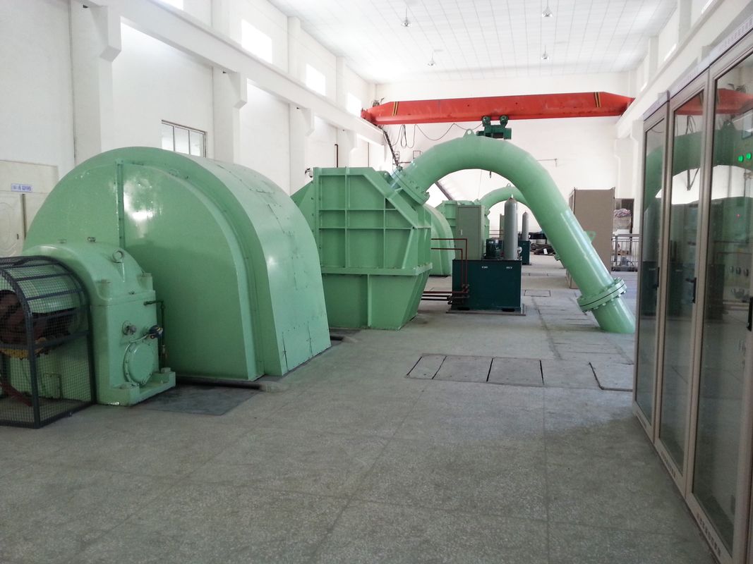 Generador de turbina Pelton de frecuencia nominal de 100kw-50mw 6-10kV F con corredor de acero inoxidable