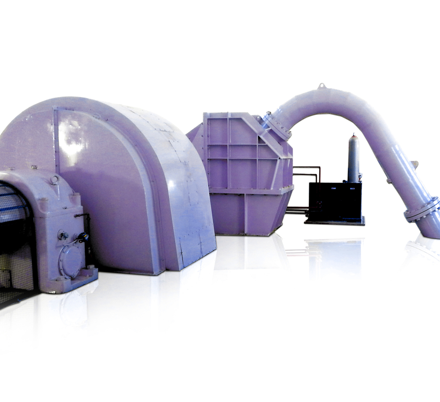 100-1000A Aire/aceite de refrigeración generador de turbina Pelton de acero inoxidable con microgubernador