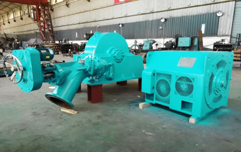 2000-10000kg Generador de turbina Turgo diseñado para la tasa de flujo 109 metros cúbicos por segundo Rango de potencia 500 kilovatios a 70 megavatios de producción de energía