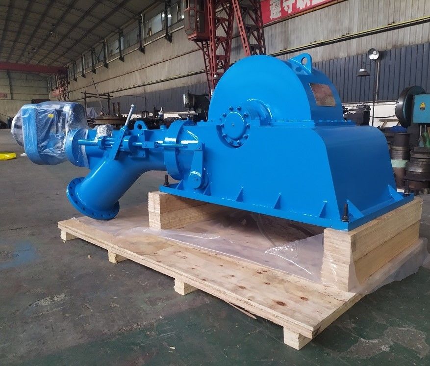 2000-10000kg Generador de turbina Turgo diseñado para la tasa de flujo 109 metros cúbicos por segundo Rango de potencia 500 kilovatios a 70 megavatios de producción de energía