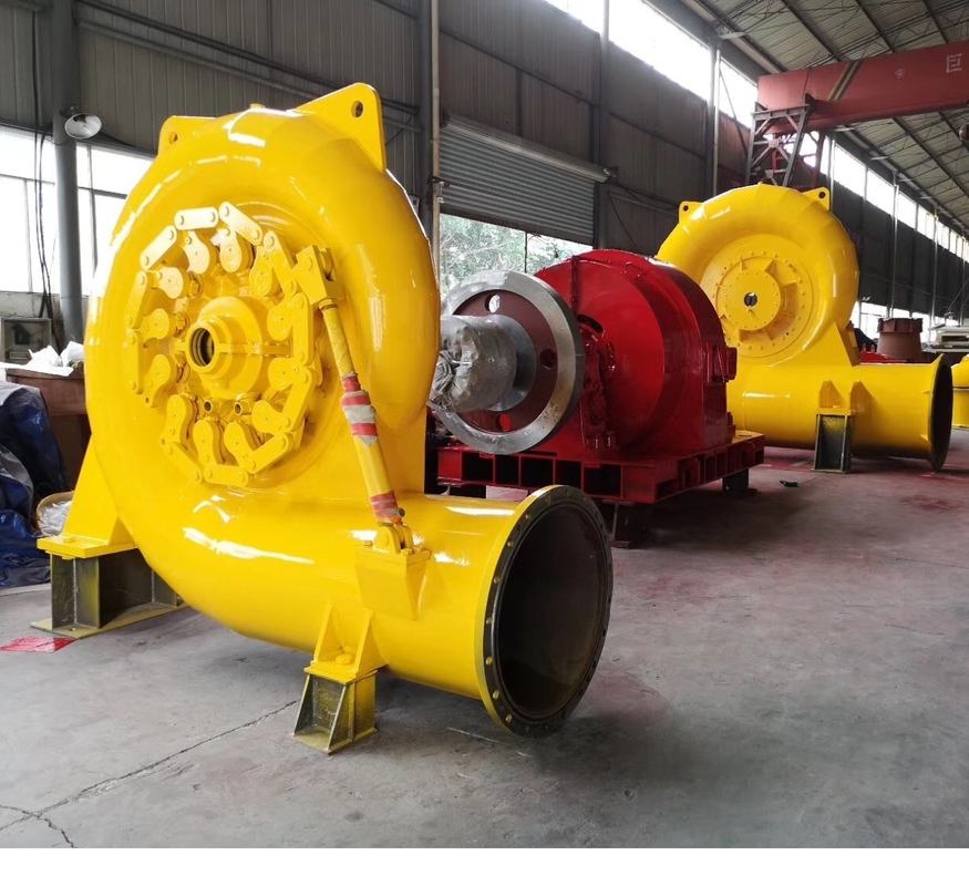 Generador de turbina de agua de color personalizado con un rango de velocidad de 300-3000 rpm y una potencia de salida de 200 kW-20 MW