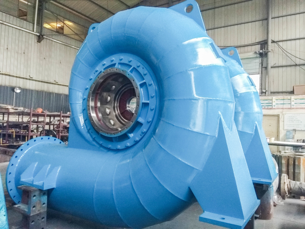 Turbina de agua vertical 50Hz/60Hz 220V-690V Voltado nominal Aire/agua de enfriamiento 450-1000 RPM sin cepillos