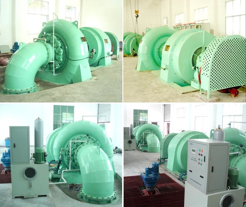 Generador de energía de turbina Pelton de acero inoxidable con refrigeración por aire/aceite - corriente 100-1000A