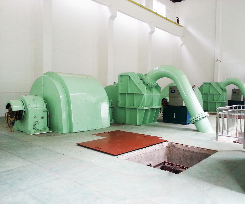 Unidad de generador de hidroturbina Pelton de velocidad estándar 6-10kV con micro gobernador de enfriamiento por aire/aceite