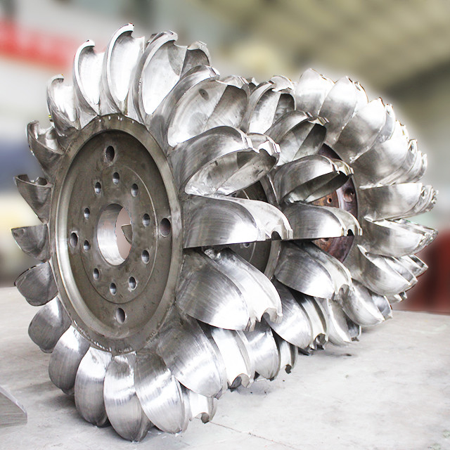 Turbina Pelton de alta cabeza de acero inoxidable de 100 kW - 50 MW con voltaje nominal de 6-10 kV y refrigeración por aire y aceite