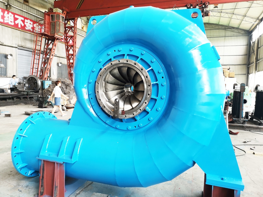 El generador de turbina Francis de acero inoxidable de 300KW-20MW trabaja a 20m-300M de cabeza de agua con 450-1000RPM