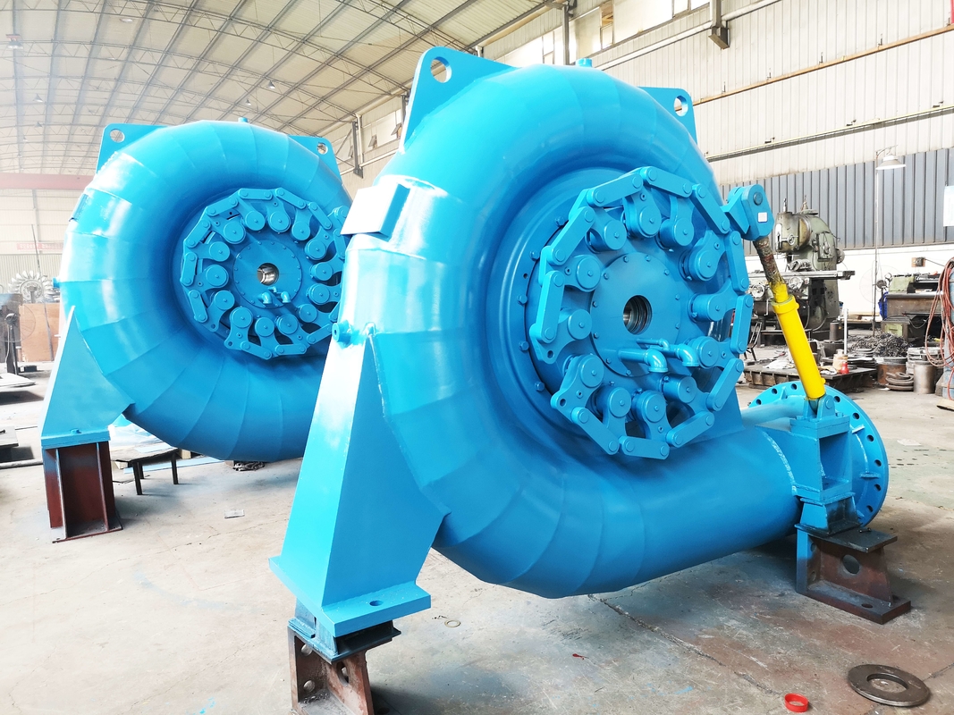 Generador de turbina Francis de acero inoxidable con una eficiencia del 90% al 96% y una potencia de 300 kW a 20 MW