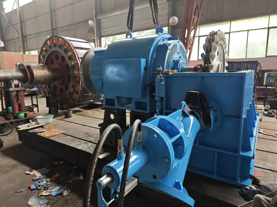 Generador de turbina hidráulica de acero de 500-20 000 kw para generación de energía de frecuencia en varias cabezas de agua