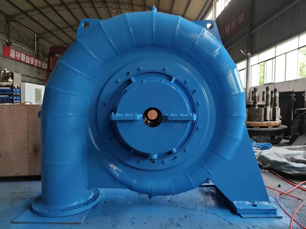 Generador de hidroturbina de acero y acero inoxidable personalizado para aplicaciones de cabeza de agua de 5 m-500 m