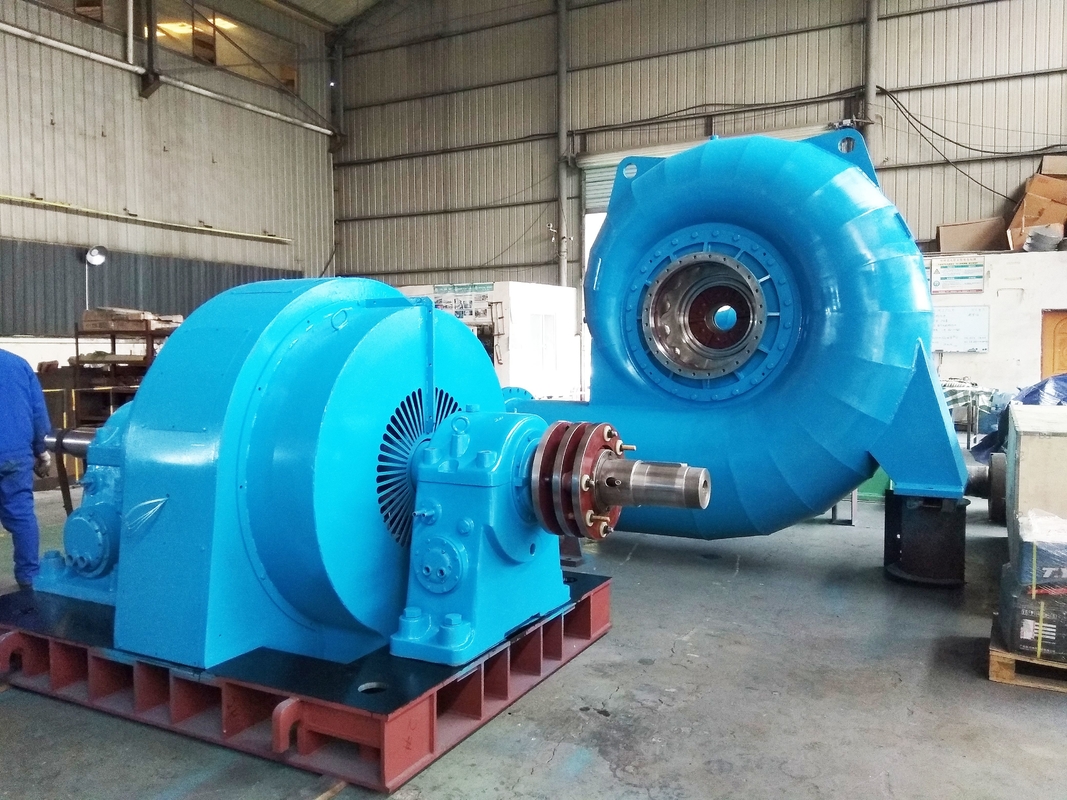 450-1000rpm 20mw Capacidad Generador de turbina Kaplan 50HZ/60HZ Acero y acero inoxidable