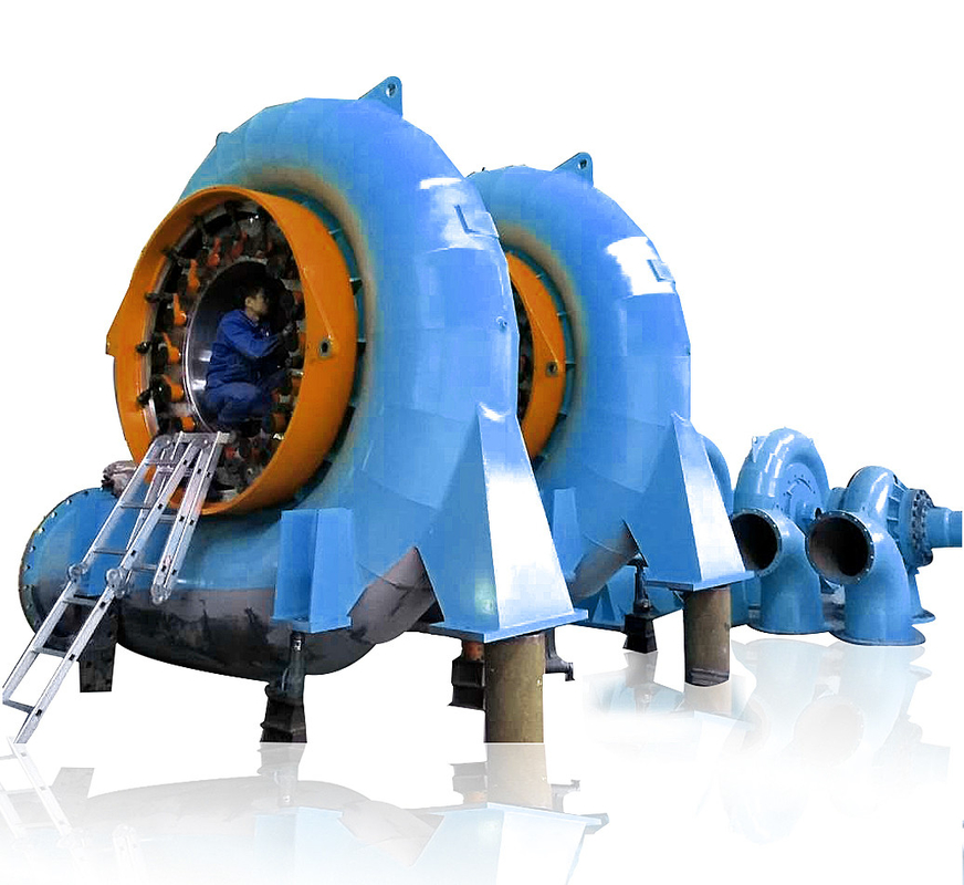 450-1000rpm 20mw Capacidad Generador de turbina Kaplan 50HZ/60HZ Acero y acero inoxidable