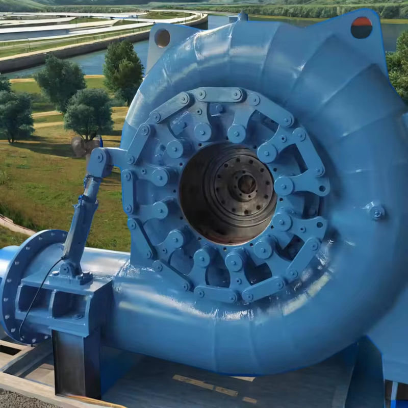 Generador de turbina Francis de acero inoxidable de control automático - 300KW-20MW de potencia 400V-10kV vertical