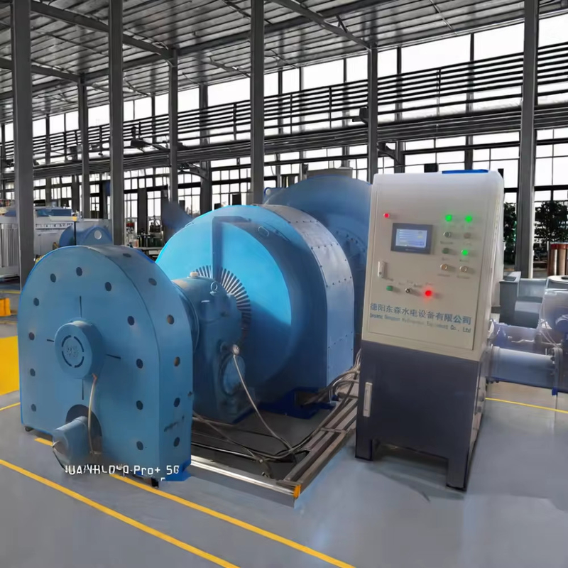 Generador de turbina de agua vertical de 220V-690V Voltado nominal 200kw-20mw Producción de energía en interiores y exteriores