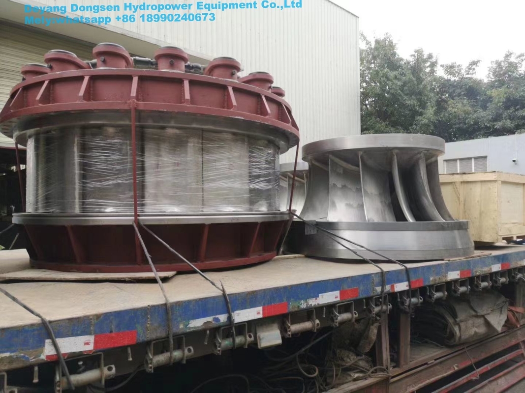 Turbina de agua de alta capacidad para 200kw-20mw que opera desde 5m-500m de cabeza de agua a 450-1000rpm