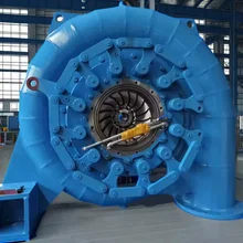 Generador de turbina hidráulica de cabeza de agua de 200kw-20mw de acero inoxidable 450-1000 RPM para frecuencia 50HZ/60HZ