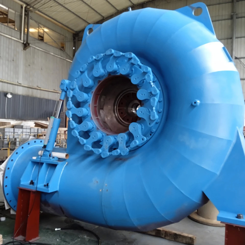 200kW - 20MW de acero y acero inoxidable Construcción Francis Turbina de agua de cabeza alta con durabilidad