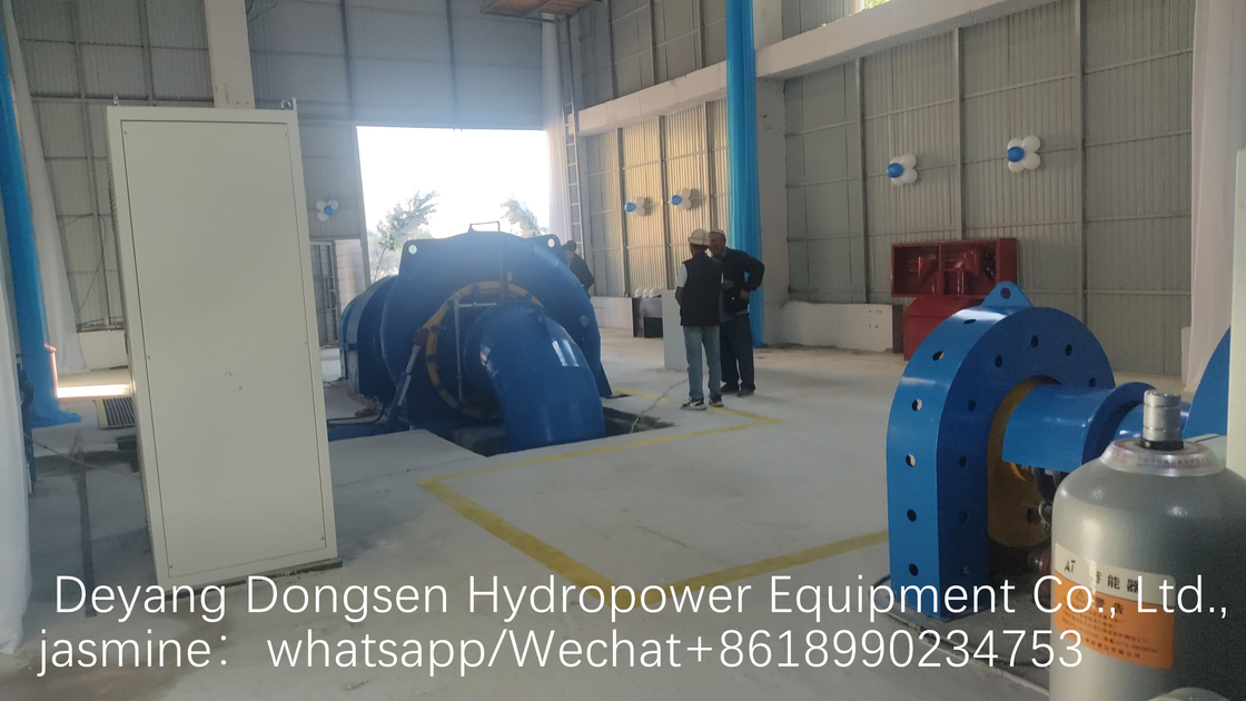 Generador de turbina Francis vertical ajustable de 450-1000 RPM para cabezas de agua baja de 20-300M