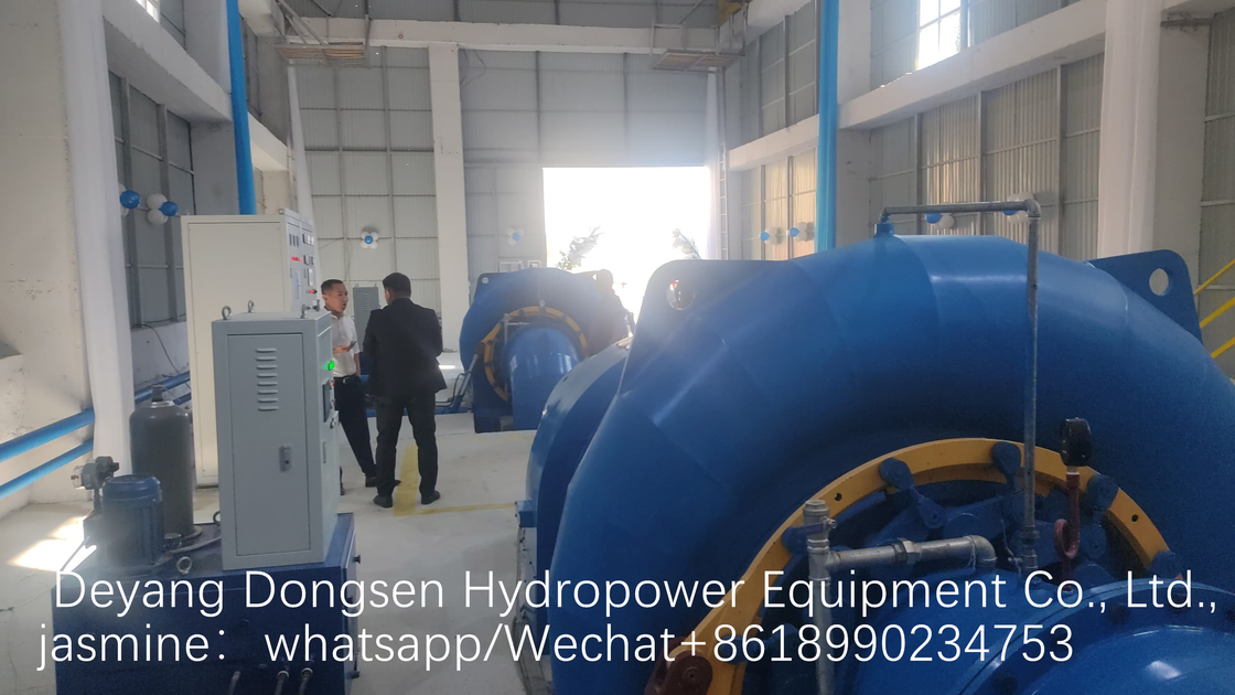 Generador de turbina Francis vertical ajustable de 450-1000 RPM para cabezas de agua baja de 20-300M