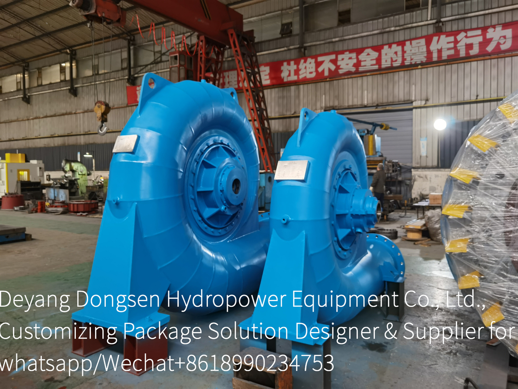 Generador de turbina de agua automático / manual con voltaje nominal de 450-1000 RPM