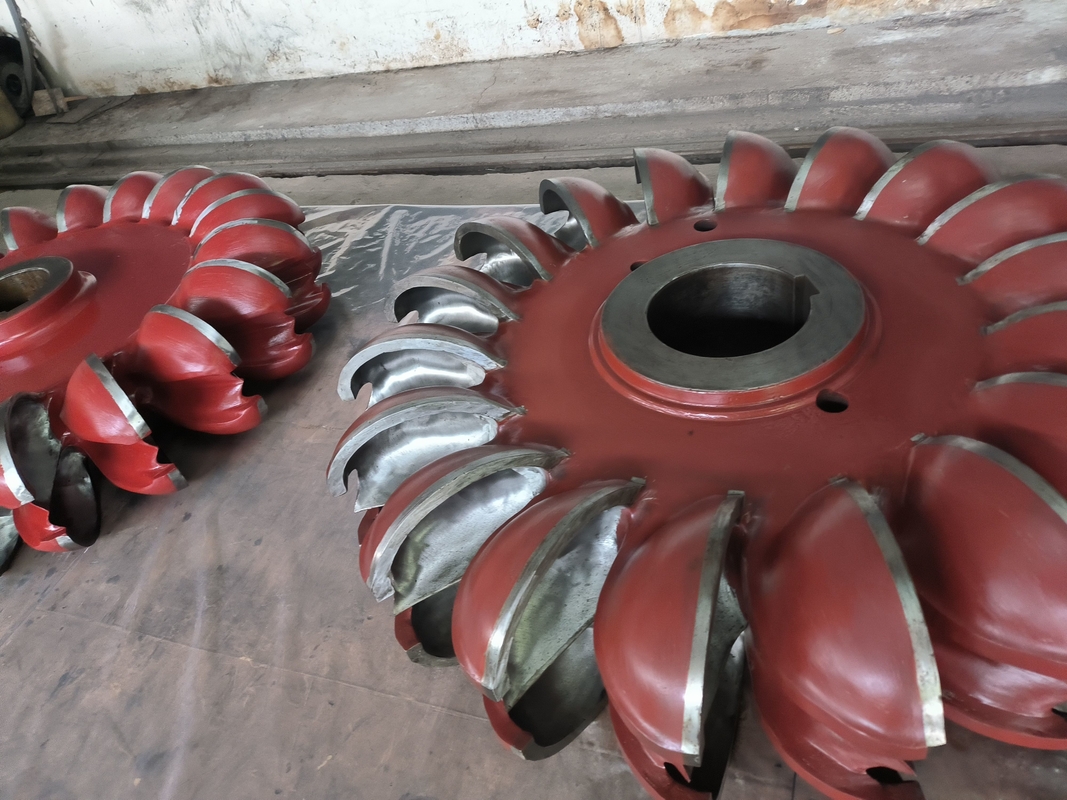 Corredor de turbina hidráulica de precisión con hoja cambiable Anticorrosión con acero inoxidable o acero al carbono