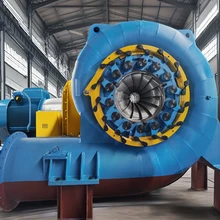 Generador de turbina de agua Francis de acero inoxidable compacto de 300 kW-20 MW para centrales hidroeléctricas
