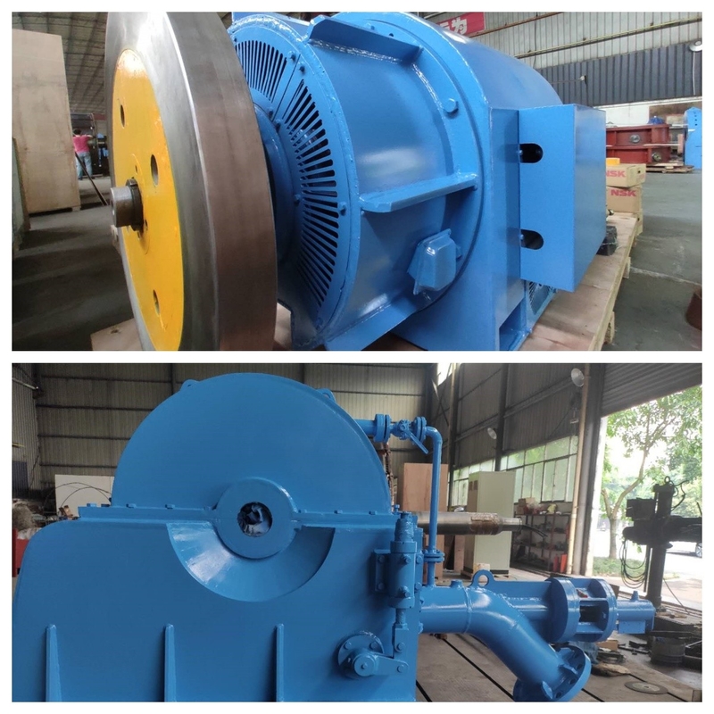 Generador de turbina de rueda de Pelton de hierro fundido de corriente nominal 100A-1000A 100KW-50MW para generación de energía