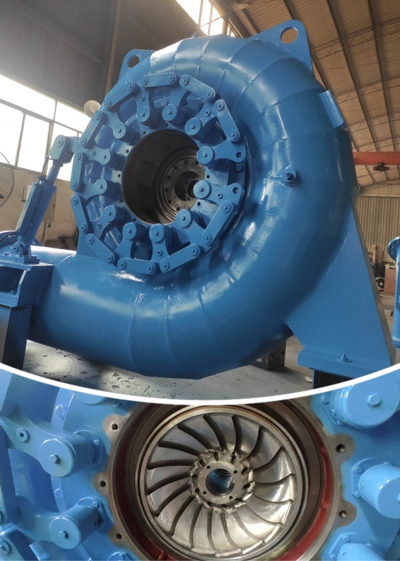 Generador de turbina de agua vertical de color personalizado con modo de excitación de silicio estático