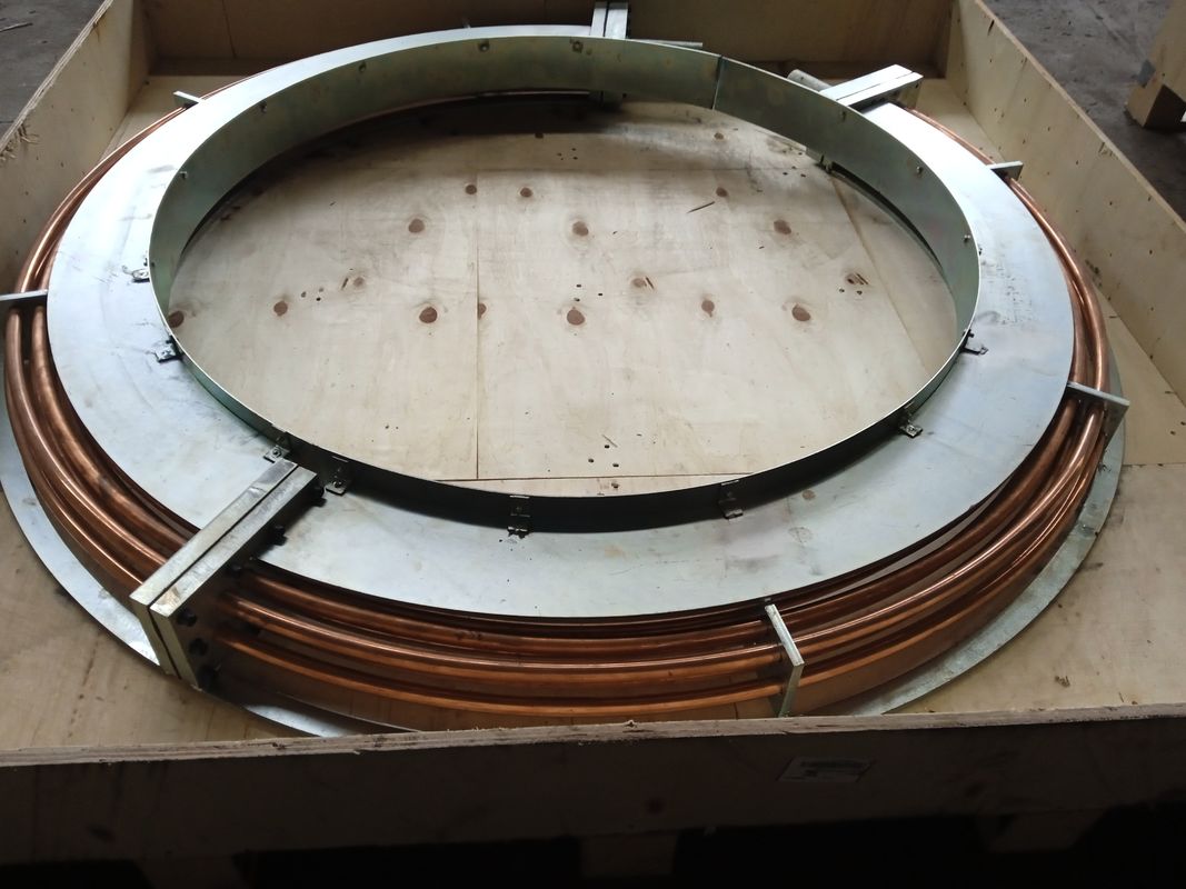 Rango de temperatura de funcionamiento 0-80 °C Enfriador de aceite aire 500x500x500 mm Unidad de turbina hidráulica Enfriador de aceite y solución de refrigeración