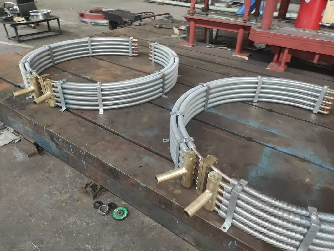 Rango de temperatura de funcionamiento 0-80 °C Enfriador de aceite aire 500x500x500 mm Unidad de turbina hidráulica Enfriador de aceite y solución de refrigeración