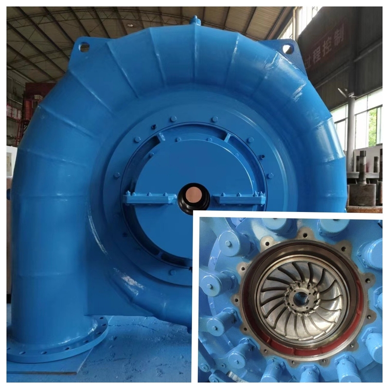 Cabeza de agua 20m-200m Francis Hydro Turbines Generador con 88-96% de eficiencia y rendimiento