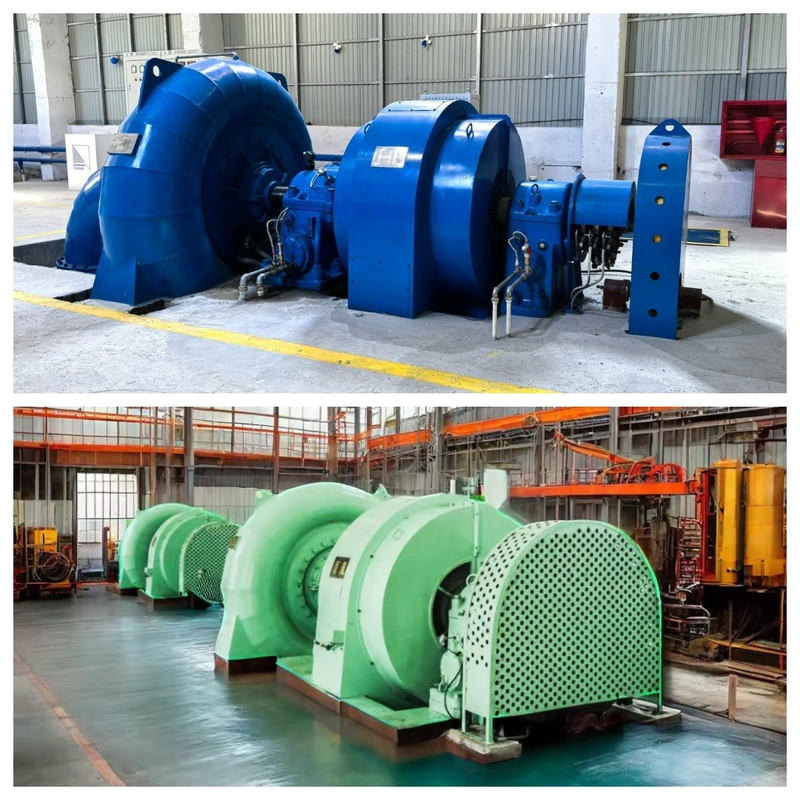 Cabeza de agua 20m-200m Francis Hydro Turbines Generador con 88-96% de eficiencia y rendimiento