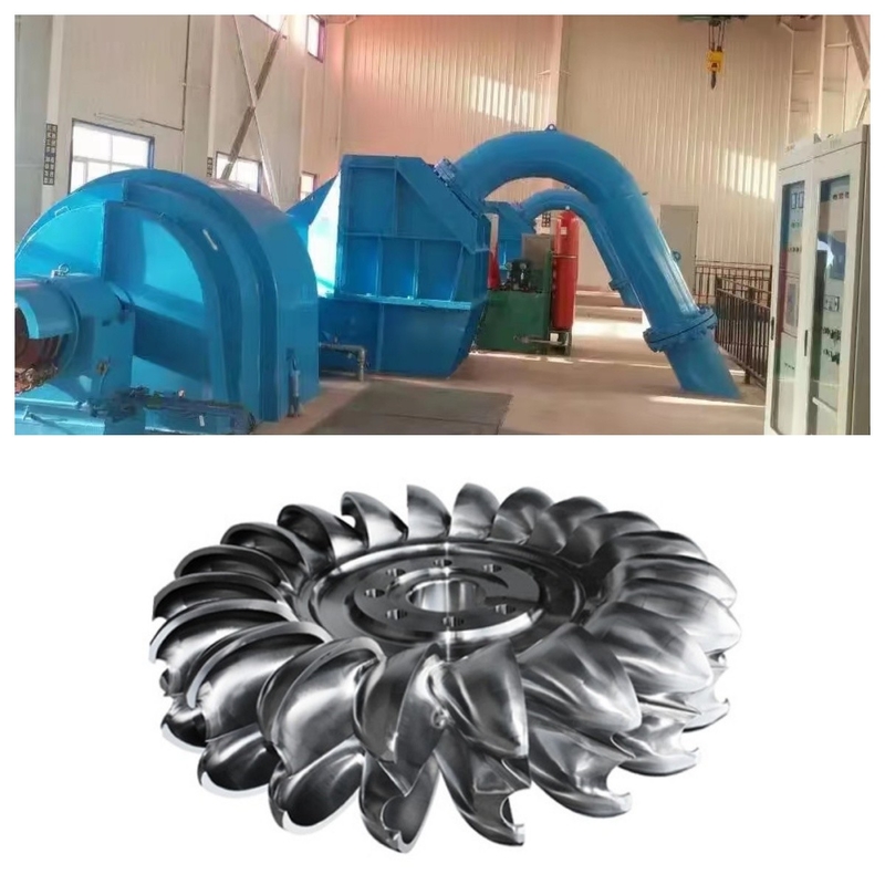 Rango de velocidad 500-3000r/min Generador de turbina tipo Pelton con modo de excitación sin escobillas