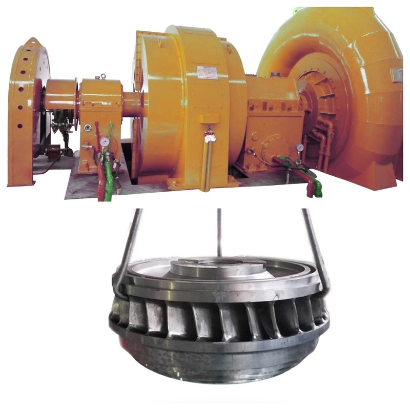 Precisión Francis Generador de turbina de acero inoxidable Material de corriente y frecuencia nominal 50Hz / 60HZ